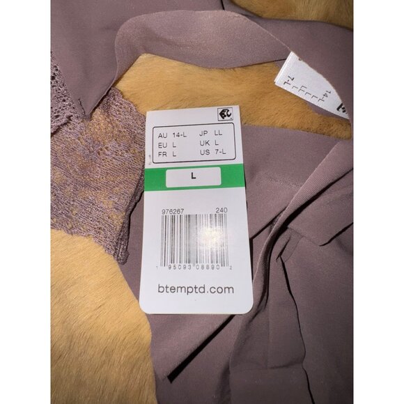 B.tempt'd by Wacoal Women's B.bare Thong, Peppercorn (976267), Size L NWT - Picture 4 of 4